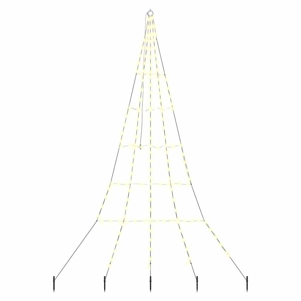 Albero di Natale LED con picchetti per il terreno 306 cm