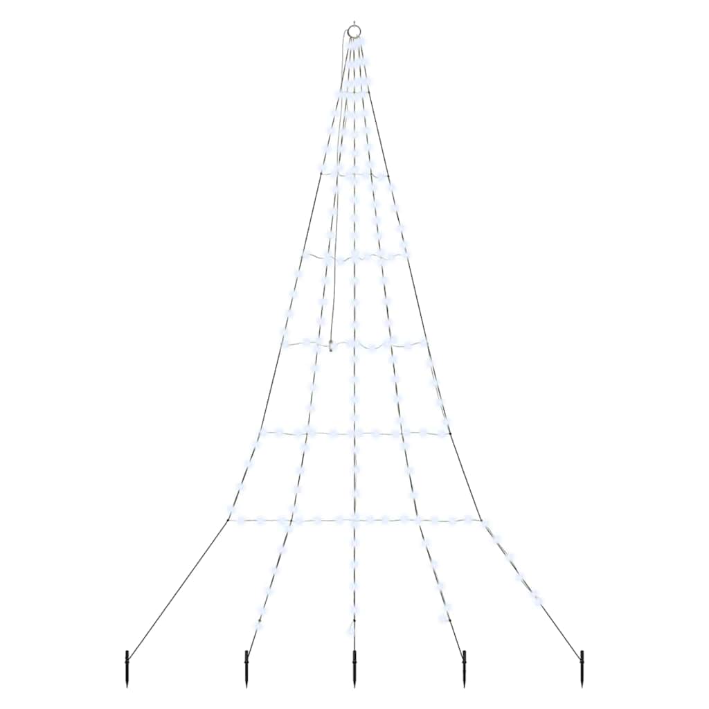 Albero di Natale LED con picchetti per il terreno 306 cm
