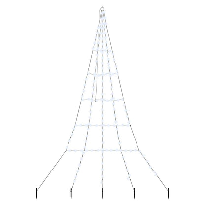 Albero di Natale LED con picchetti per il terreno 306 cm