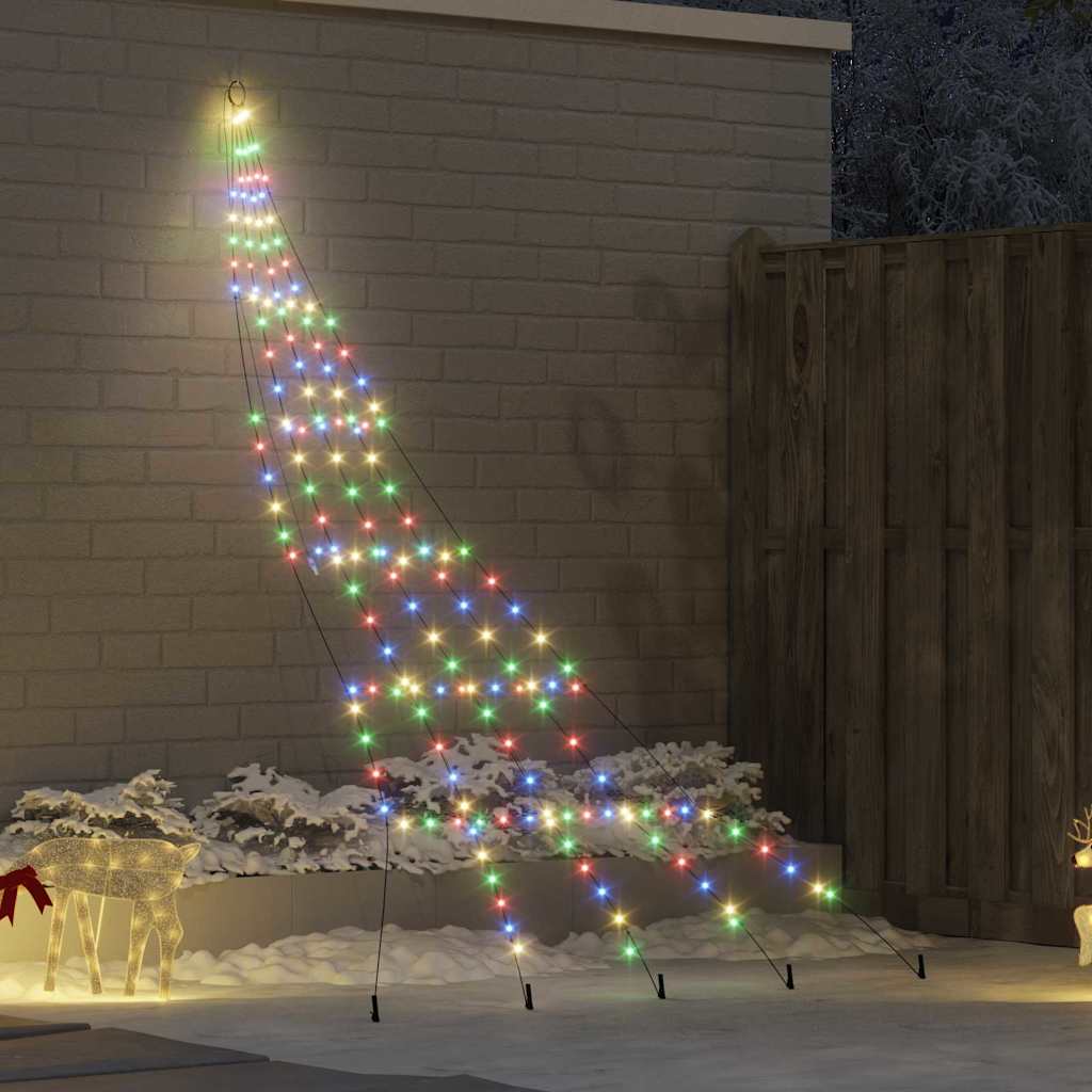 Albero di Natale LED con picchetti per il terreno 306 cm