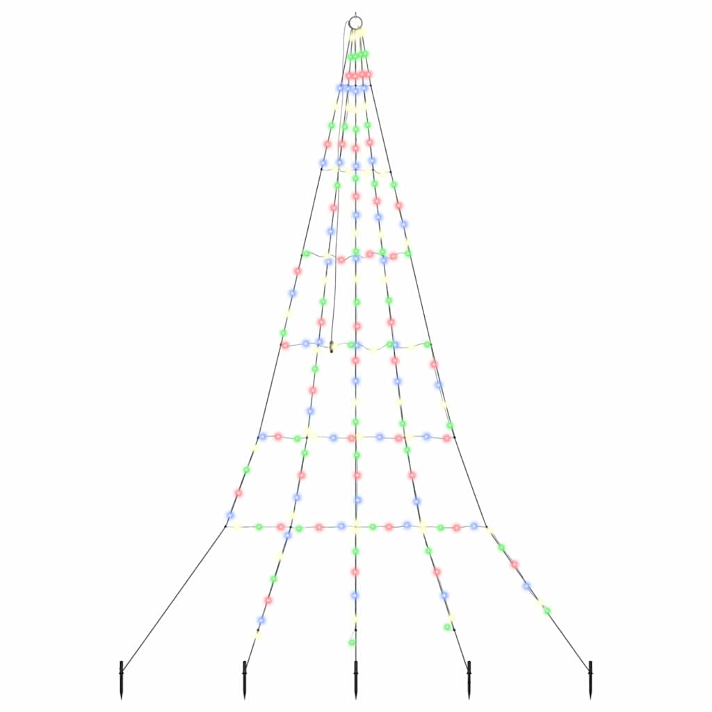 Albero di Natale LED con picchetti per il terreno 306 cm