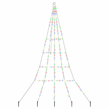 Albero di Natale LED con picchetti per il terreno 306 cm