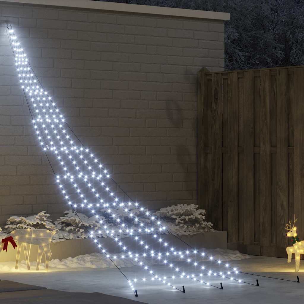 Albero di Natale LED con picchetti per il terreno 511 cm