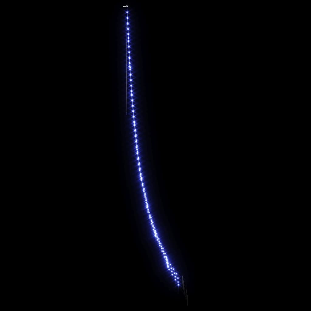 Albero di Natale LED con picchetti per il terreno Blu 511 cm
