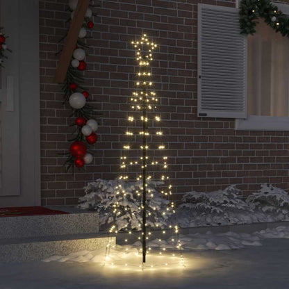 Albero di Natale LED con picchetti per il terreno Bianco caldo