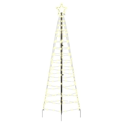 Albero di Natale LED con picchetti per il terreno Bianco caldo