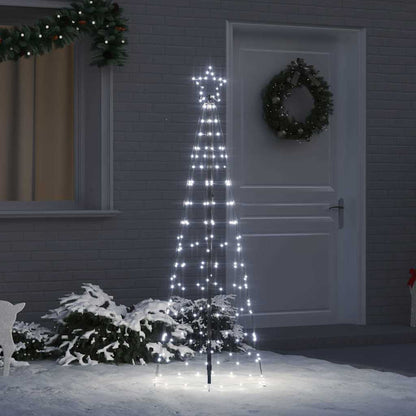 Albero di Natale LED con picchetti per il terreno 250 cm Ferro