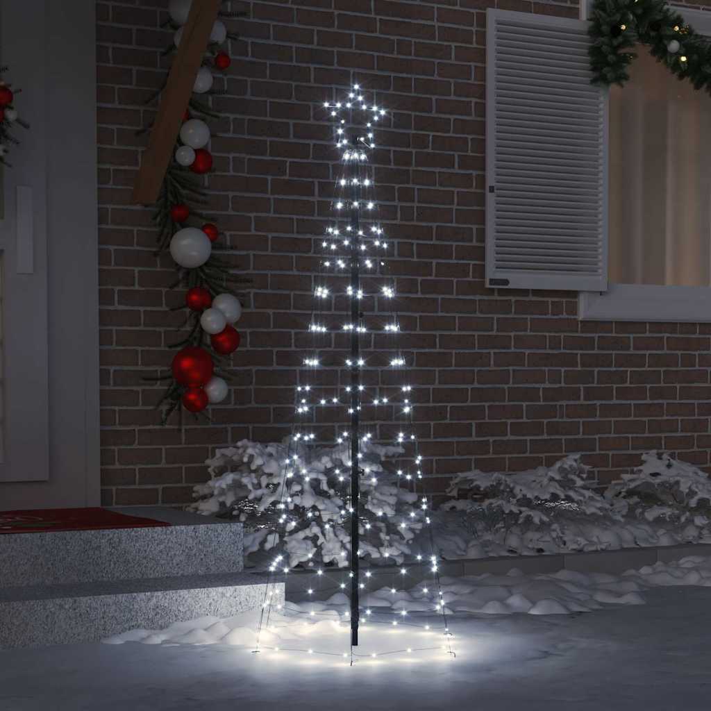Albero di Natale LED con picchetti per il terreno 250 cm Ferro