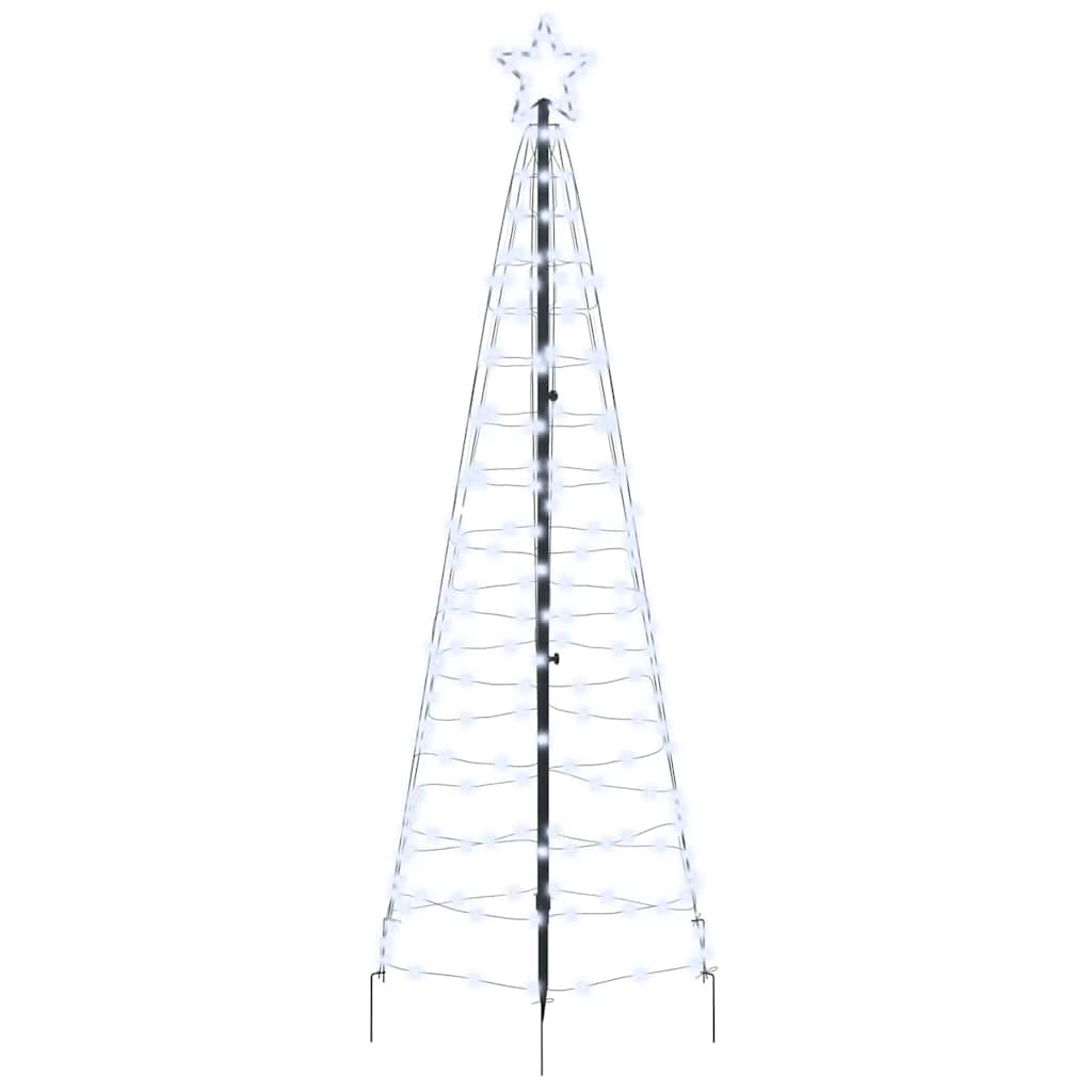 Albero di Natale LED con picchetti per il terreno 250 cm Ferro