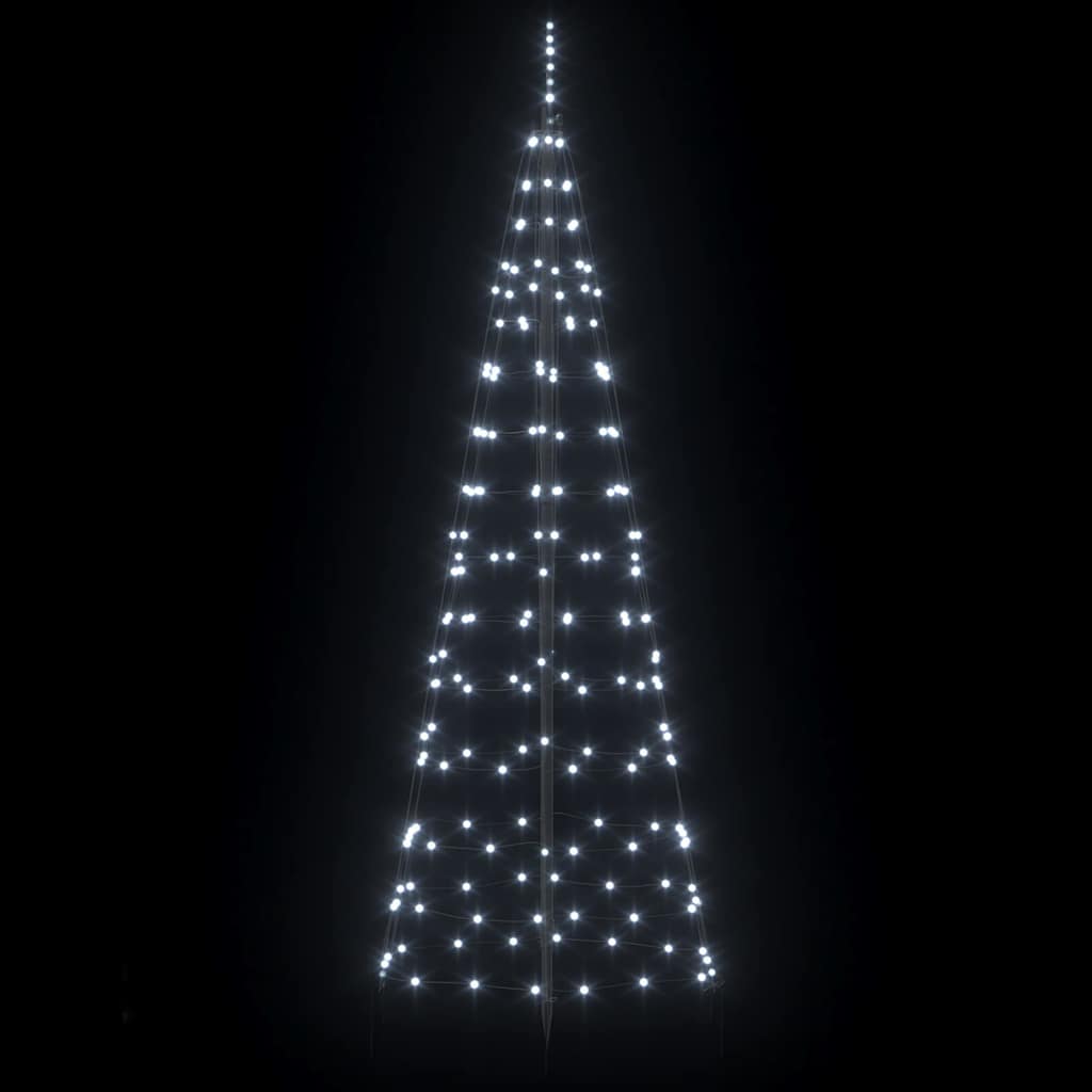 Albero di Natale LED con picchetti per il terreno 250 cm Ferro