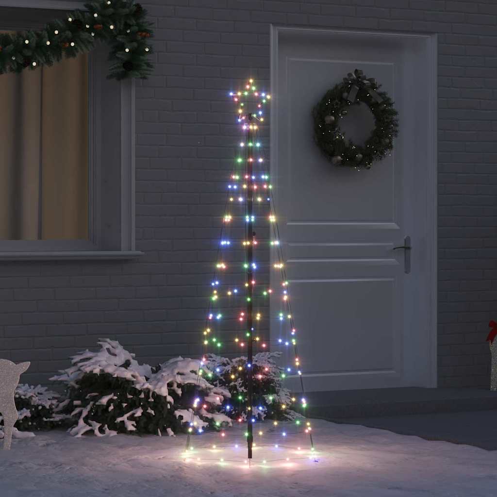 Albero di Natale LED con picchetti per il terreno 250 cm Ferro