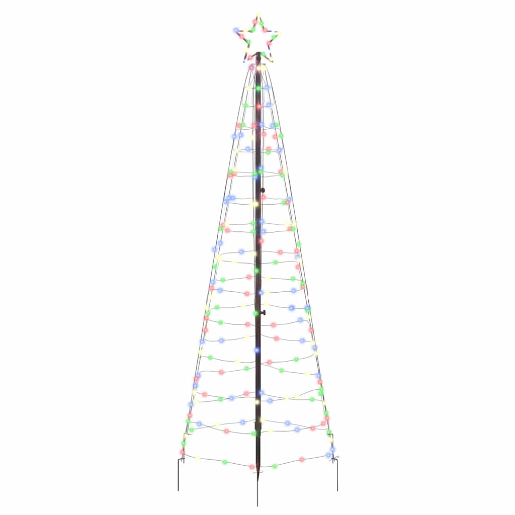 Albero di Natale LED con picchetti per il terreno 250 cm Ferro