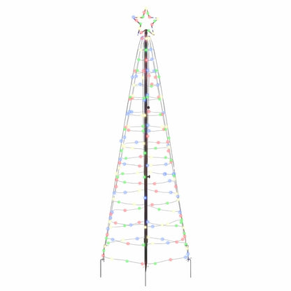 Albero di Natale LED con picchetti per il terreno 250 cm Ferro