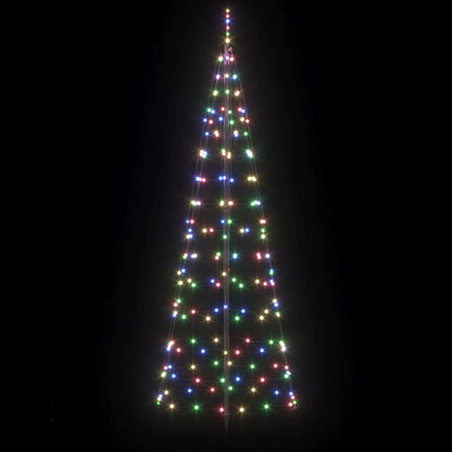 Albero di Natale LED con picchetti per il terreno 250 cm Ferro