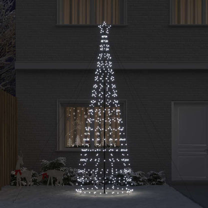 Albero di Natale LED con picchetti per il terreno 400 cm Ferro