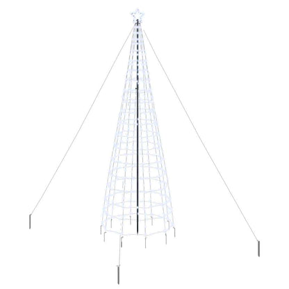 Albero di Natale LED con picchetti per il terreno 400 cm Ferro
