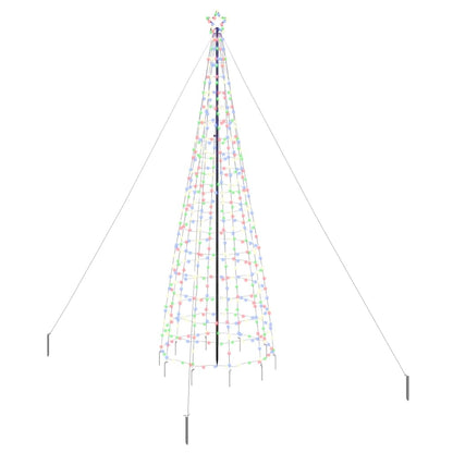 Albero di Natale LED con picchetti per il terreno 400 cm Ferro