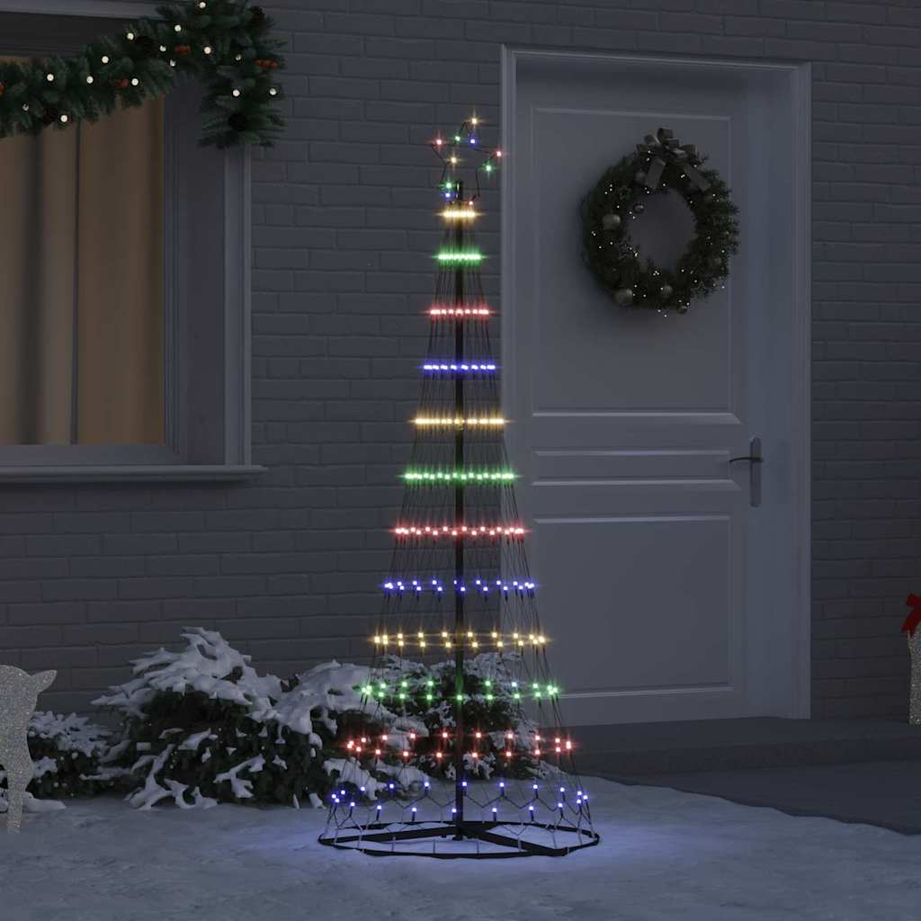 Albero di Natale LED con 230 LED Multicolore 184.5 cm Metallo