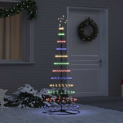 Albero di Natale LED con 230 LED Multicolore 184.5 cm Metallo