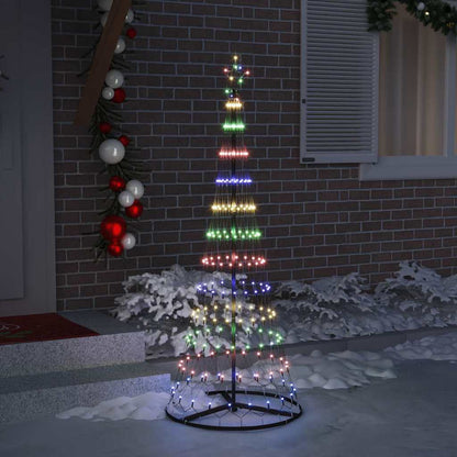 Albero di Natale LED con 230 LED Multicolore 184.5 cm Metallo