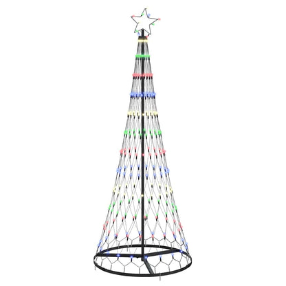 Albero di Natale LED con 230 LED Multicolore 184.5 cm Metallo