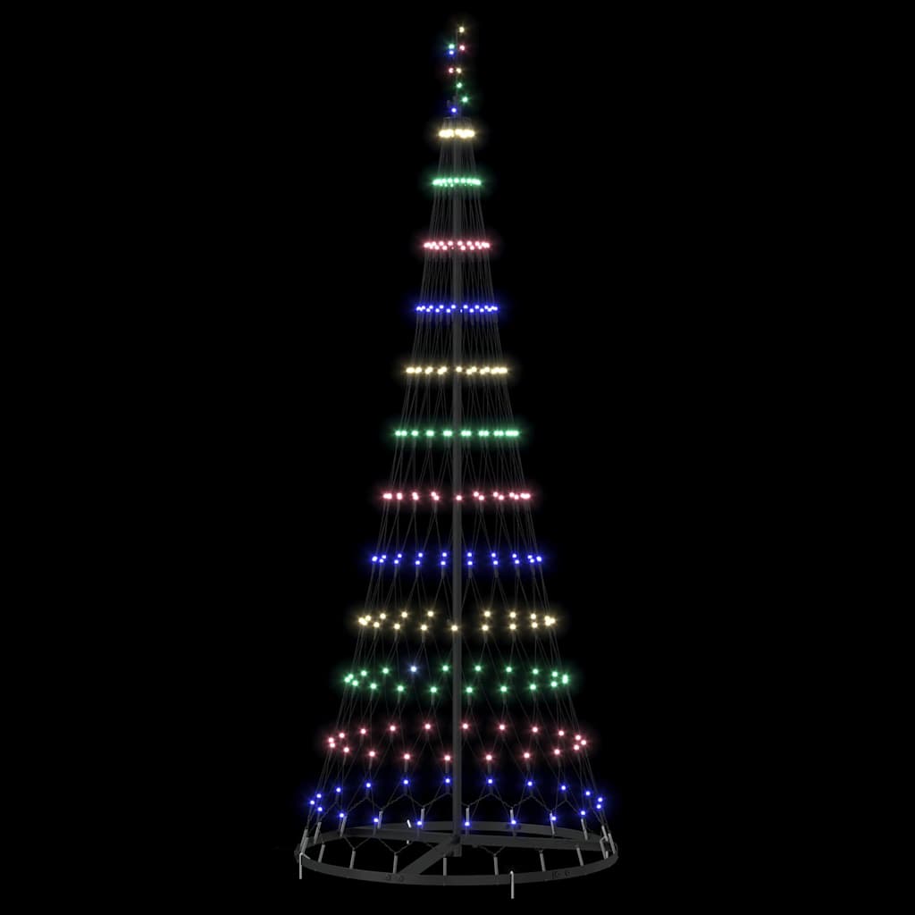 Albero di Natale LED con 230 LED Multicolore 184.5 cm Metallo