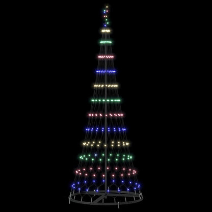 Albero di Natale LED con 230 LED Multicolore 184.5 cm Metallo