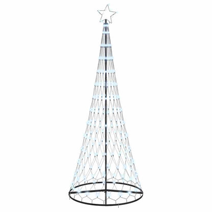 Albero di Natale LED con 295 LED Bianco freddo 250 cm Metallo