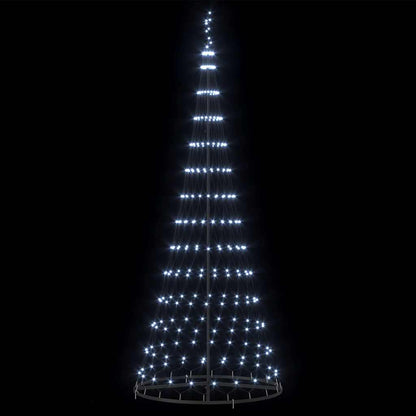 Albero di Natale LED con 295 LED Bianco freddo 250 cm Metallo