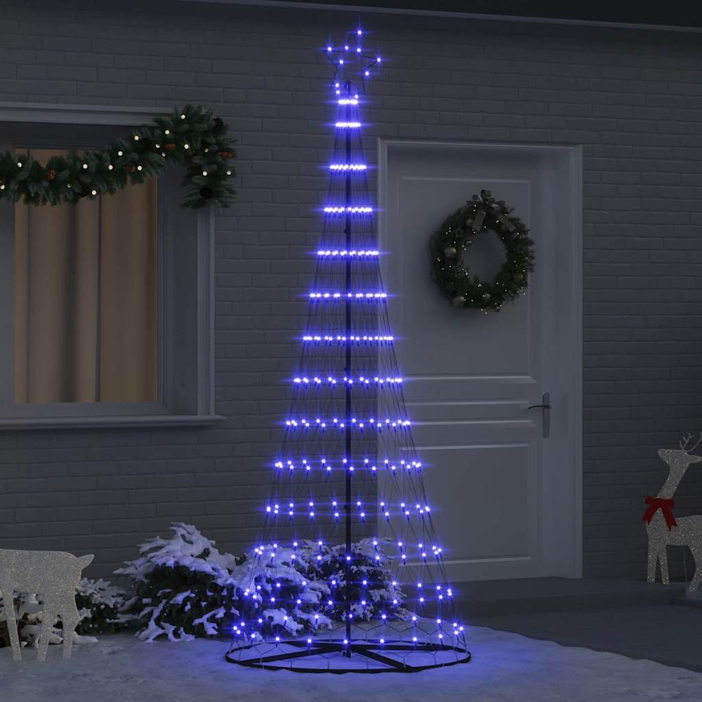 Albero di Natale LED con 295 LED Blu 250 cm Metallo