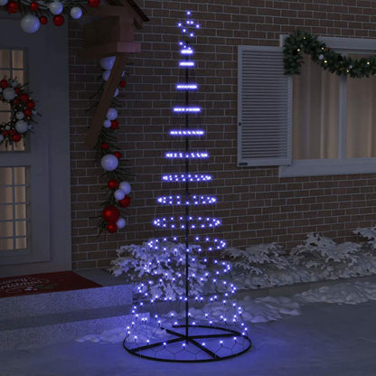 Albero di Natale LED con 295 LED Blu 250 cm Metallo