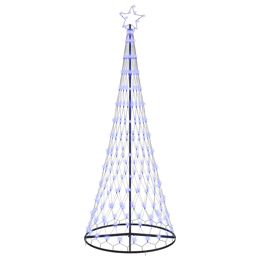 Albero di Natale LED con 295 LED Blu 250 cm Metallo