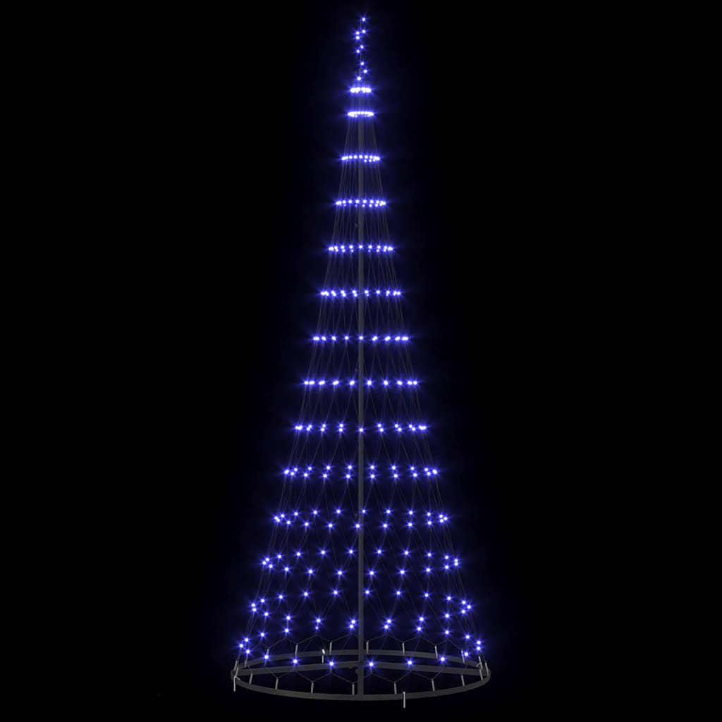 Albero di Natale LED con 295 LED Blu 250 cm Metallo