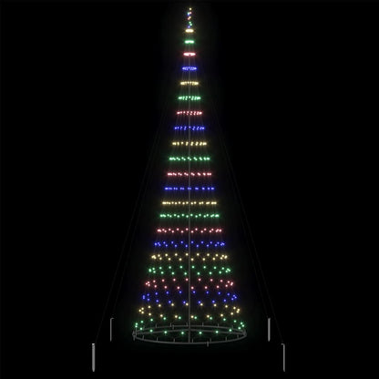Albero di Natale LED con 455 LED Multicolore 184.5 cm Metallo