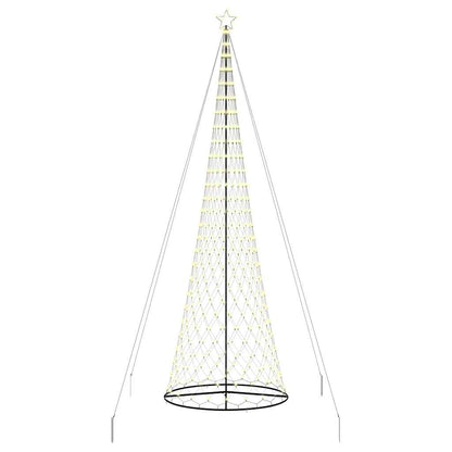 Albero di Natale LED con 555 LED Bianco caldo 500 cm Metallo