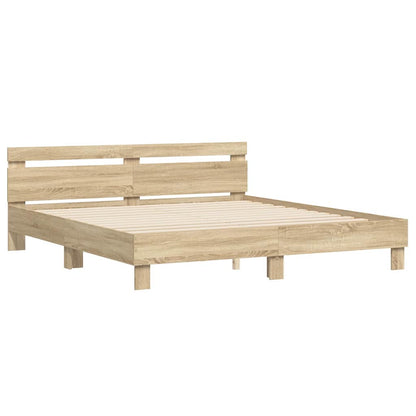 Struttura del letto Sonoma 193 x 203 cm Legno multistrato