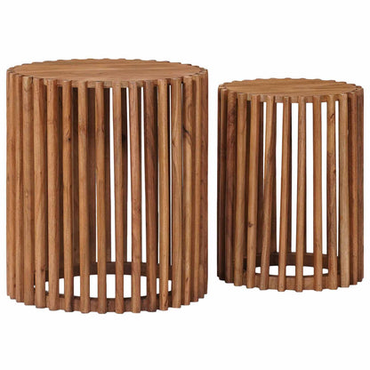 Set tavolini con archiviazione Marrone 40 x 40 x 45 cm
