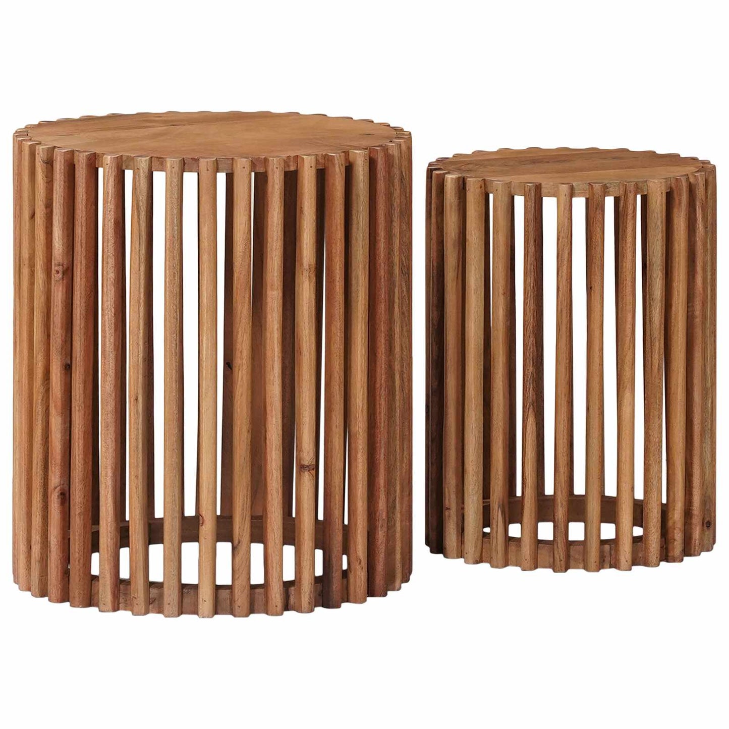 Set tavolini con archiviazione Marrone 40 x 40 x 45 cm