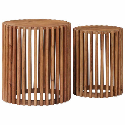 Set tavolini con archiviazione Marrone 40 x 40 x 45 cm