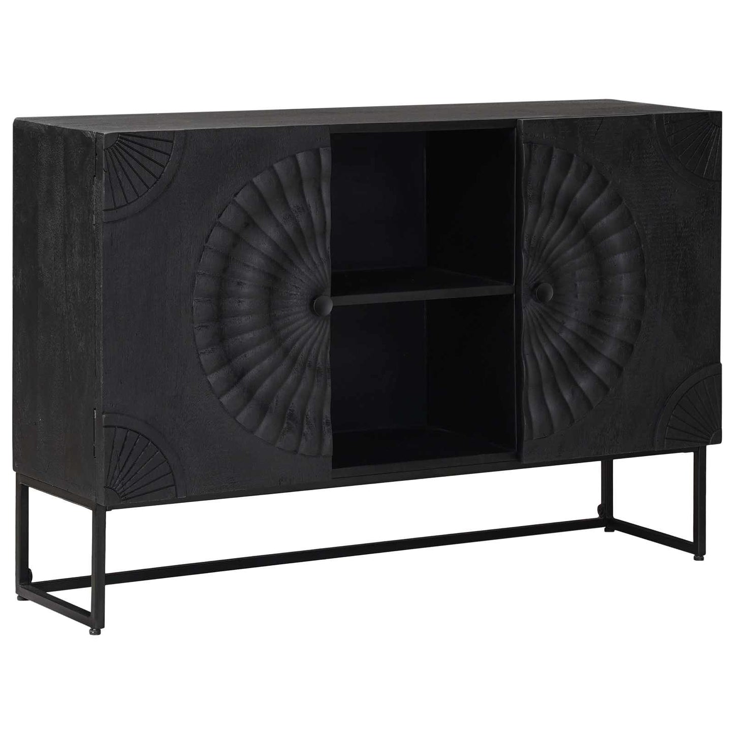 Credenza Nero 105 x 30 x 68 cm