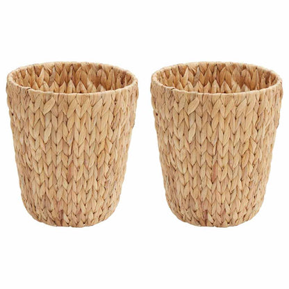 Cestini per Carta da Rifiuti 2 pcs Naturale 26 x 26 x 29 cm