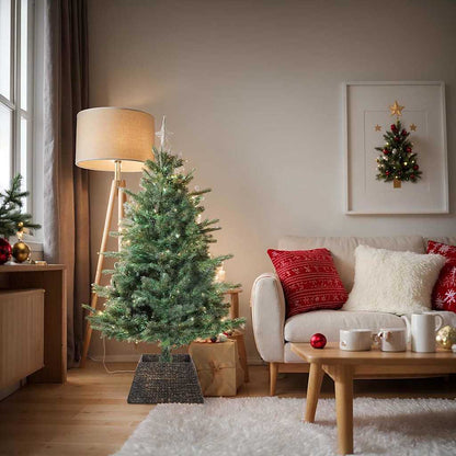 Collare per Albero di Natale Nero 50 x 50 x 25 cm