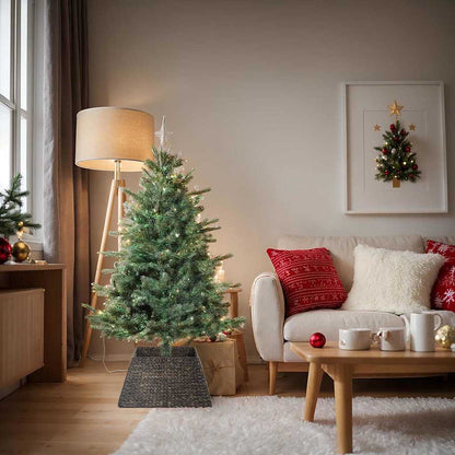Collare per Albero di Natale Nero 60 x 60 x 28 cm
