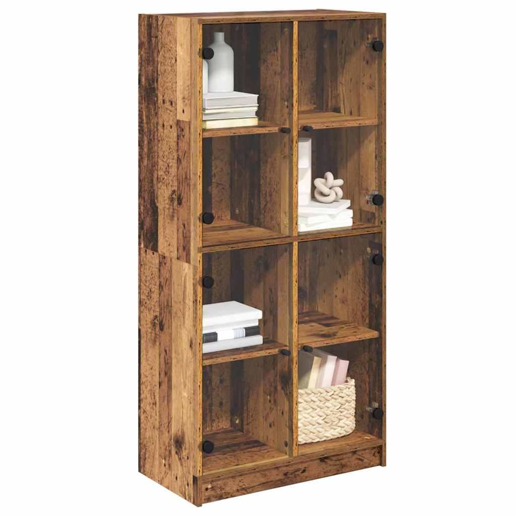 Credenza Legno vecchio 68 x 37 x 142 cm Legno multistrato