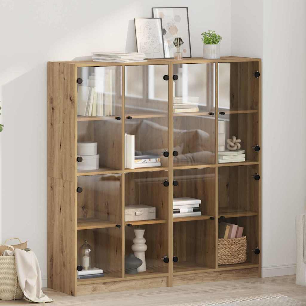 Credenza 2 pcs Rovere artigianale 68 x 37 x 142 cm
