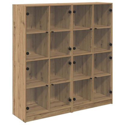 Credenza 2 pcs Rovere artigianale 68 x 37 x 142 cm