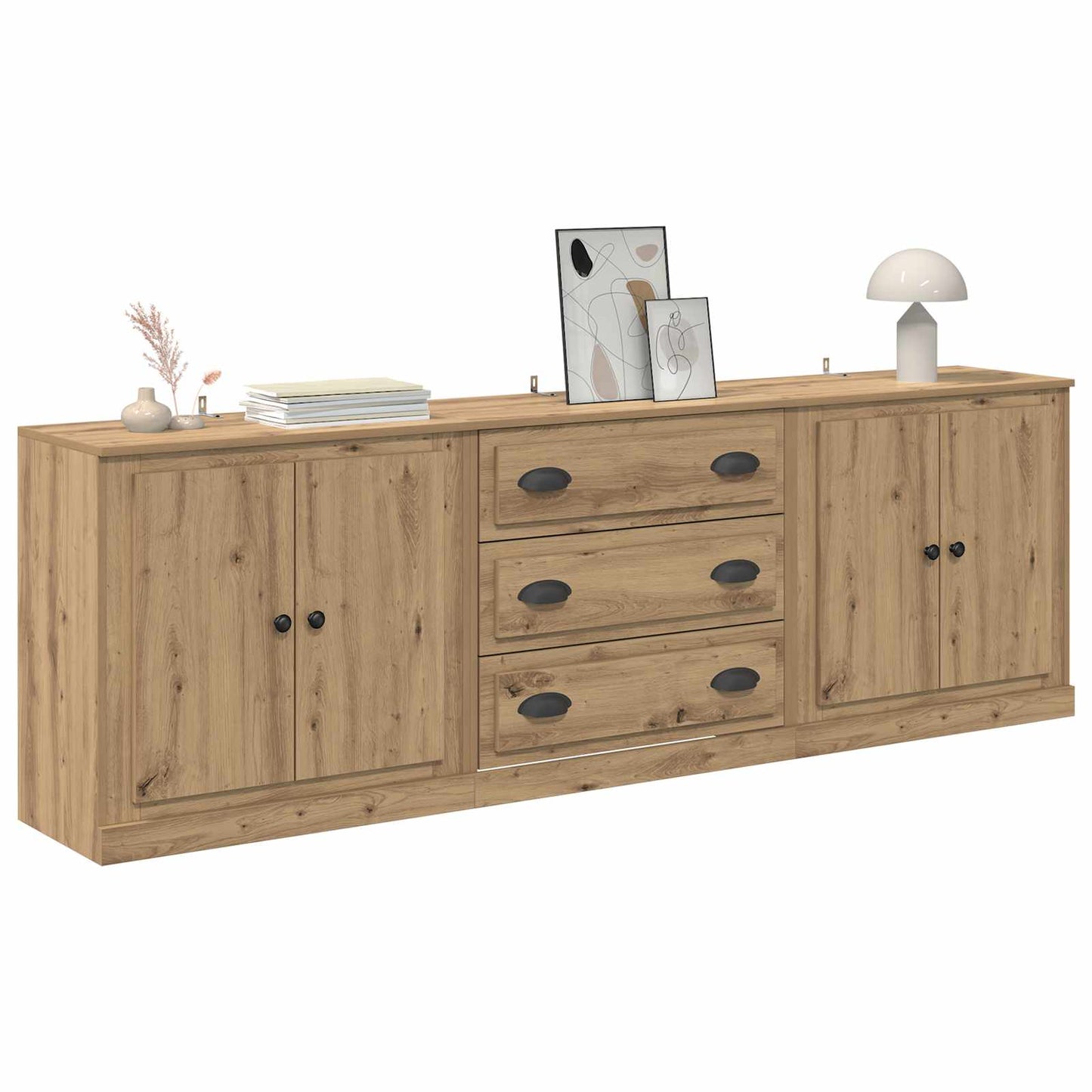 Sideboards 3 pcs Rovere artigianale 70 x 35,5 x 67,5 cm
