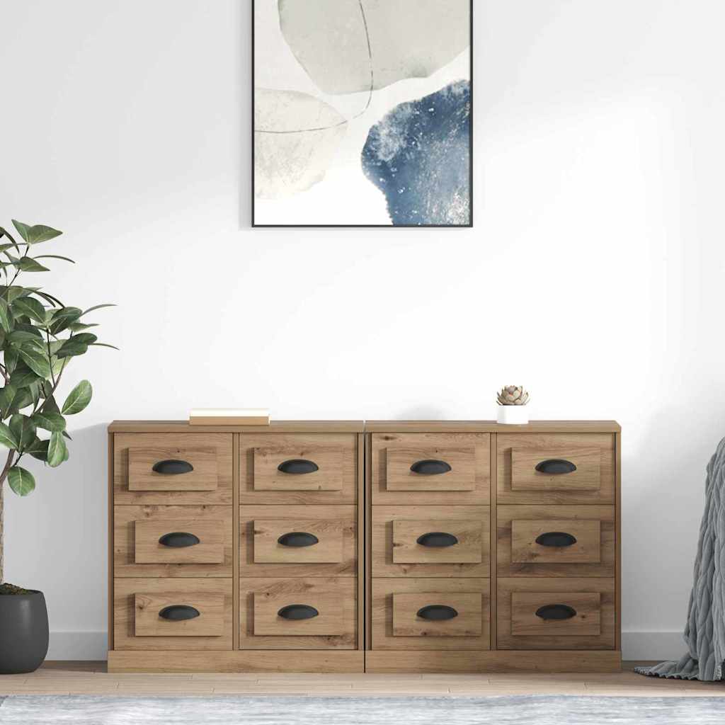 Sideboards 2 pcs Rovere artigianale 70 x 35,5 x 67,5 cm