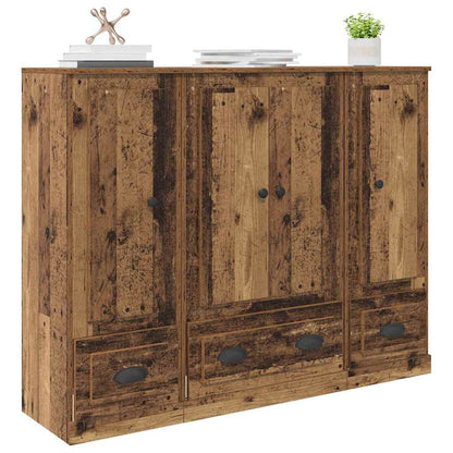 Credenza con cassetto 3 pcs Legno vecchio Legno multistrato
