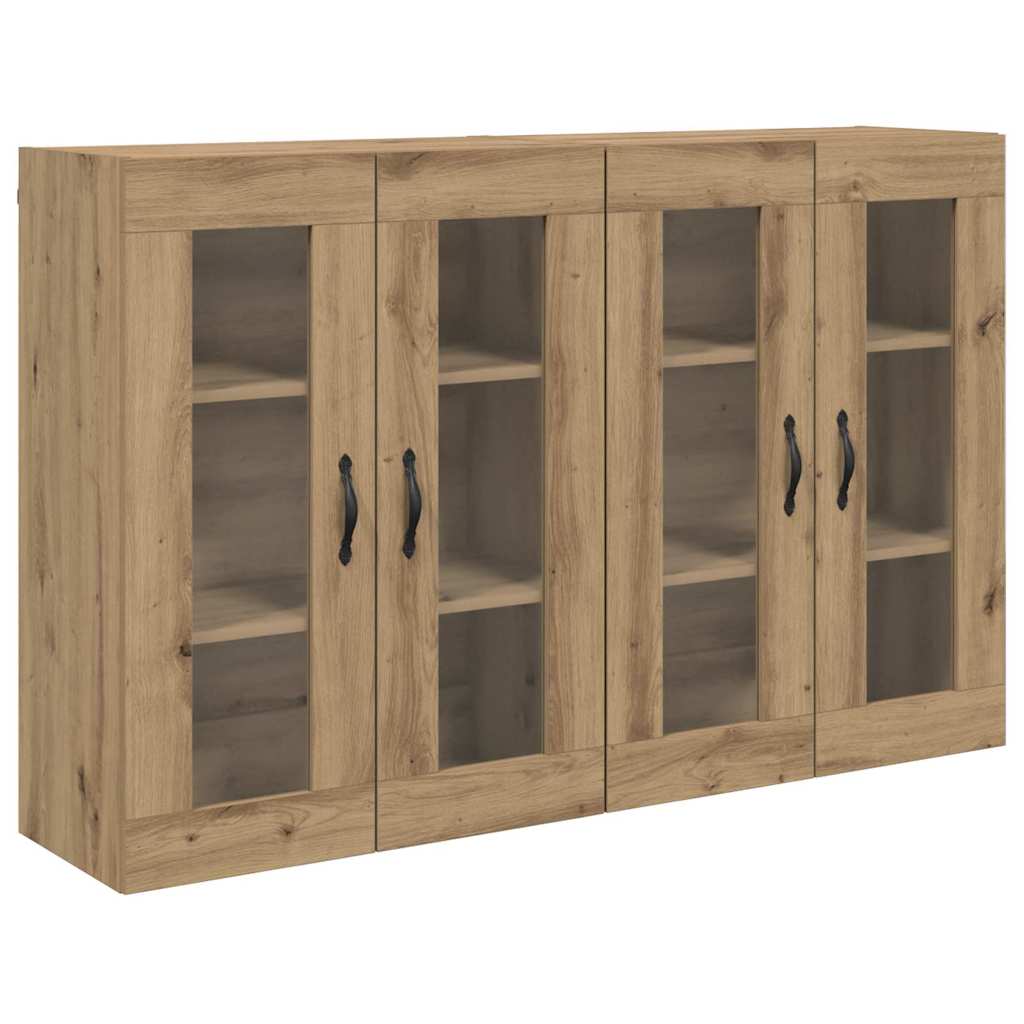 Armadi da Parete 2 pcs Rovere artigianale 69,5 x 34 x 90 cm